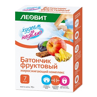 Худеем за неделю бат фрукт жиросжиг компл N7 (Леовит)