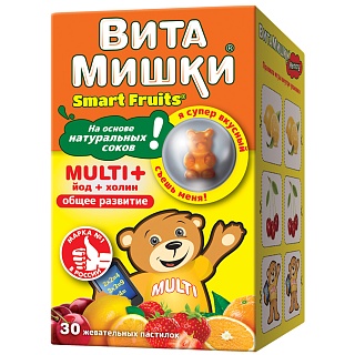 ВитаМишки Мульти+холин паст жев N30 (ФармаМед)