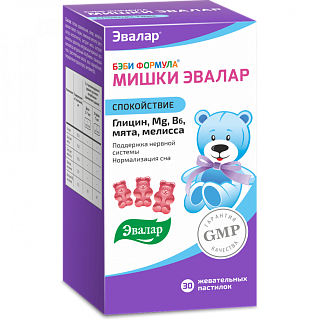 Бэби формула Мишки Спокойств жеват паст N60 (Эвалар)