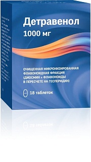 Детравенол таб п/пл/о 1000мг N18 (Озон)