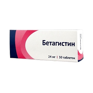 Бетагистин таб 24мг N30 (Озон)