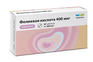 Фолиевая к-та пренаталь таб 400мкг N30 (Обновление)