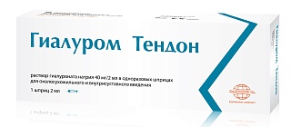 Гиалуром Тендон р-р в/суст 40мг/2мл шприц N1 (Ромфарм)