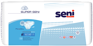 Сени Подгузники д/взр Super Seni Small N30 (ТЗМО)