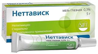 Неттависк мазь глаз 0,3% 5г (Бауш)