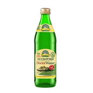 Вода мин Ессентуки-4 Доктор Вассер с/б 0,5л (Элита-минерал)