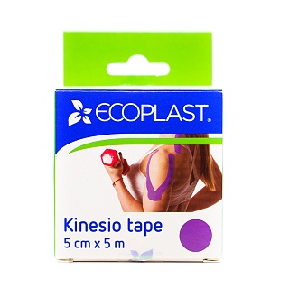 Экопласт кинезио тейп 5смх5м фиолет (НордеПласт)