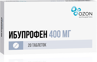 Ибупрофен таб п/пл/о 400мг N20 (Озон)