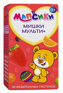 Мишки Мульти+МАПСИКИ паст жев N30 (Фарминтегро)
