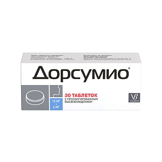 Дорсумио таб пролонг 15мг+6мг N30 (Доппель Фарма)