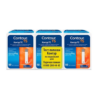 Тест-полоски Контур ТС N50 3уп (Асцензия)
