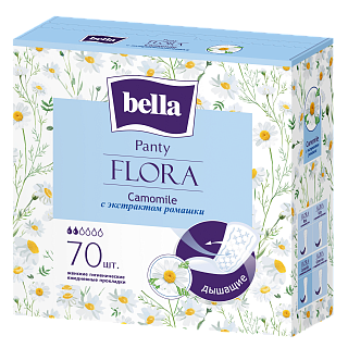 Белла прокладки ежедн Flora экстр ромашки N70 (БеллаДон)
