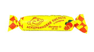 Аскорбиновая к-та с сах таб апельсин  0,025г N10 (Аскопром)