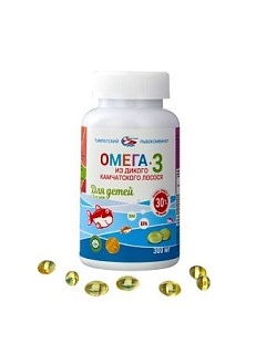 Омега-3 из дикого камчатск лосося д/детей капс N250 (Тымлатский рыбокомбинат)