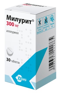 Аллопуринол-Милурит таб 300мг N30 (Эгис)
