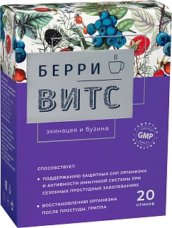 БерриВит С Эхинацея и бузина стики 4г N20 (Фармакор)