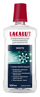 Лакалют ополаскиватель д/рта White с мицел водой 500мл (ДрТайсс)