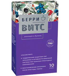 БерриВит С Эхинацея и бузина стики 4г N10 (Фармакор)