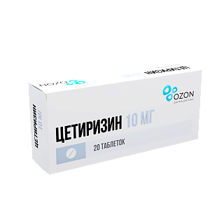 Цетиризин таб 10мг N20 (Озон)