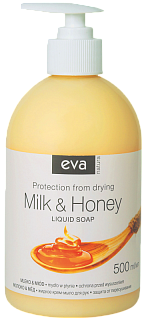 Ева Натура Крем-мыло жидкое д/рук молоко/мед 500мл (Белла)