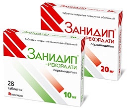 Занидип-Рекордати таб п/о 10мг N28 (Русфик)