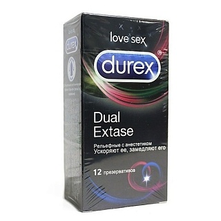 Дюрекс презервативы dual eхtase N12 (Рекитт)