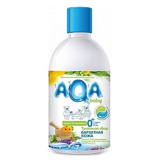 Аква беби Травяной сбор д/куп Бархатная кожа с 0 мес 300мл (Манн Шредер)