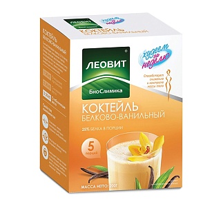 Худеем за неделю Коктейль белк-ваниль пак N5 (Леовит)