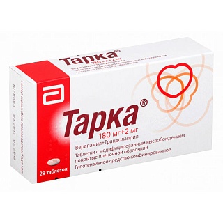 Тарка таб п/плен обол 180мг+2мг N28 (Эбботт)