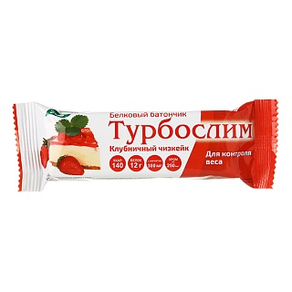 Турбослим батонч белк д/контр веса клубн/чизкейк 50г (Эвалар)