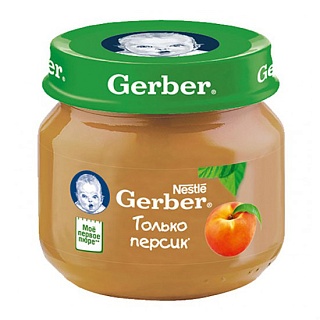 Гербер пюре персик 80г (Нестле)