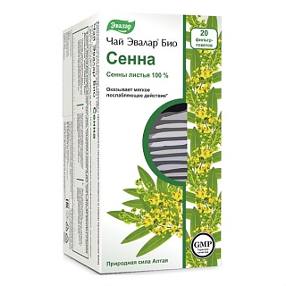 ЧАЙ ЭВАЛАР БИО СЕННА Ф/П 1,5г №20 (Эвалар)