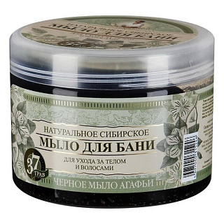 Рецепты бабушки Агафьи Мыло черное д/бани 500мл (Первое решение)