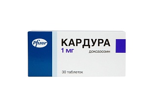 Кардура таб 1мг N30 (Пфайзер)