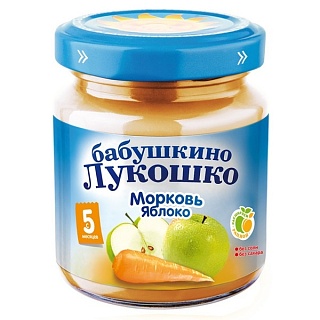 БЛ Пюре яблоко/морковь 100г (Фаустово)