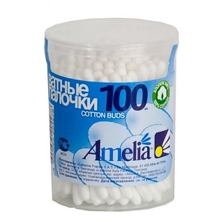 Ватные палочки Амелия банка N100 (Гигровата)