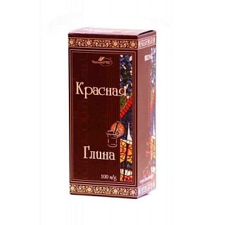 Глина красная косметическая 100г (ДНЦ Косметика)