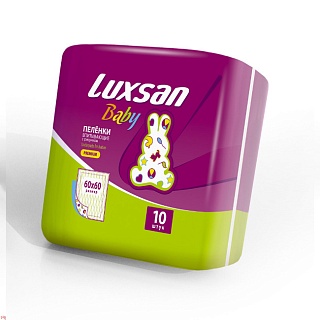 Пеленки Luxsan baby premium 60х60см N10 (Интертекс)