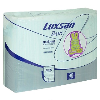 Пеленки Luxsan basic normal 60х90см N30 (Интертекс)