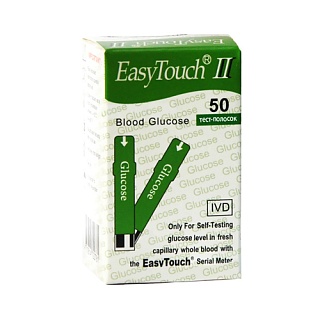 Тест-полоски Easy Touch на глюкозу SG106-25 N50 (Биоптик)