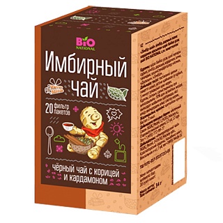 Чай имбирн черн корица/кардам ф/п N20 (Император чай)