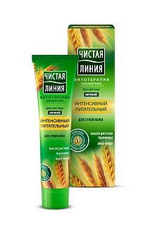 Чистая линия Крем д/лица д/сухой кожи ночн питат 40мл (Калина)