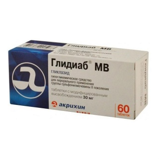 Глидиаб МВ таб 30мг N60 (Акрихин)