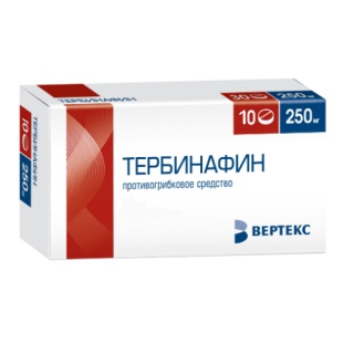 Тербинафин таб 250мг N10 (Вертекс)